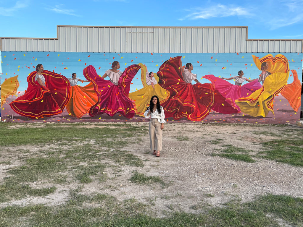 'Sol del rio' Mural in Del Rio, Texas