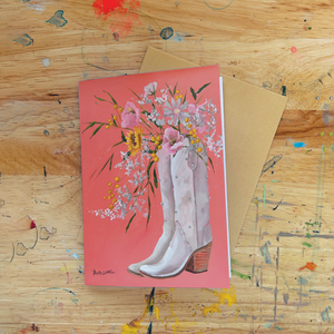 Boot Scootin Greeting Card