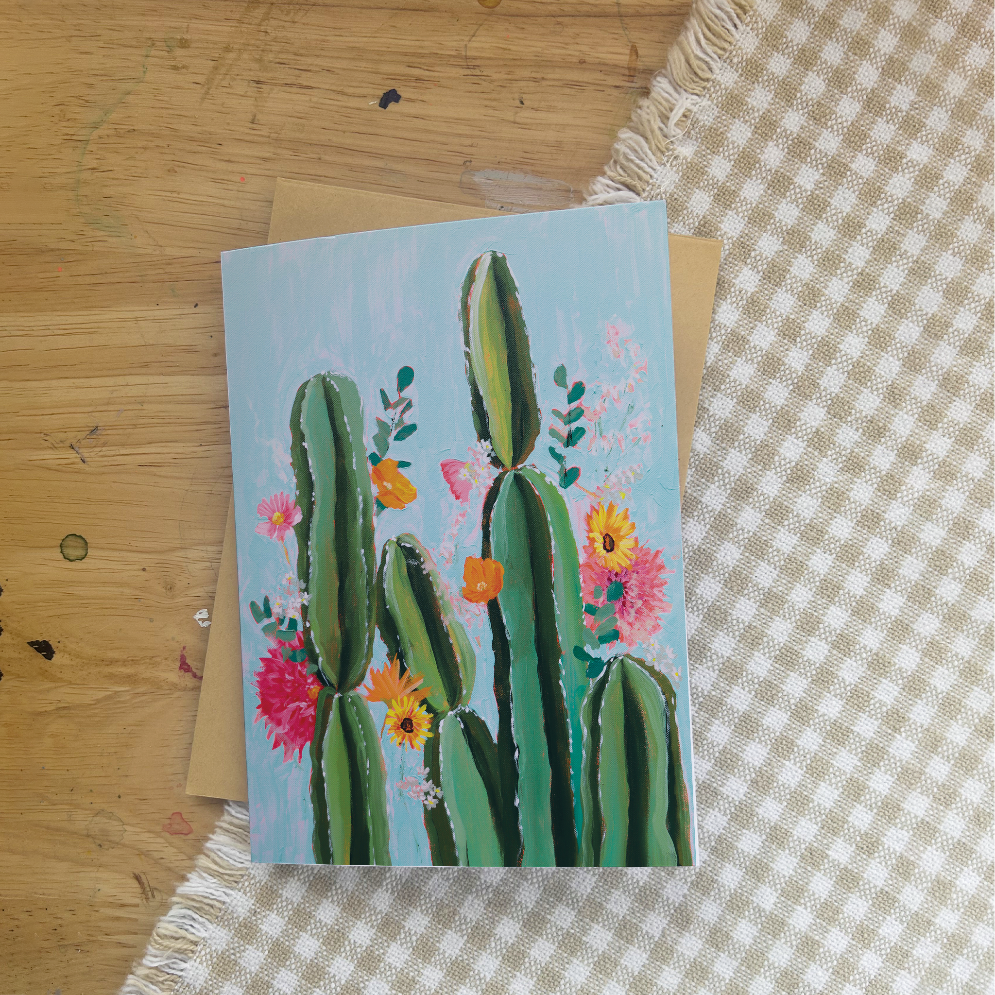 Cactus Boquet Greeting Card