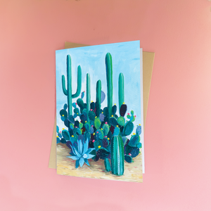 Cactus Garden Greeting Card