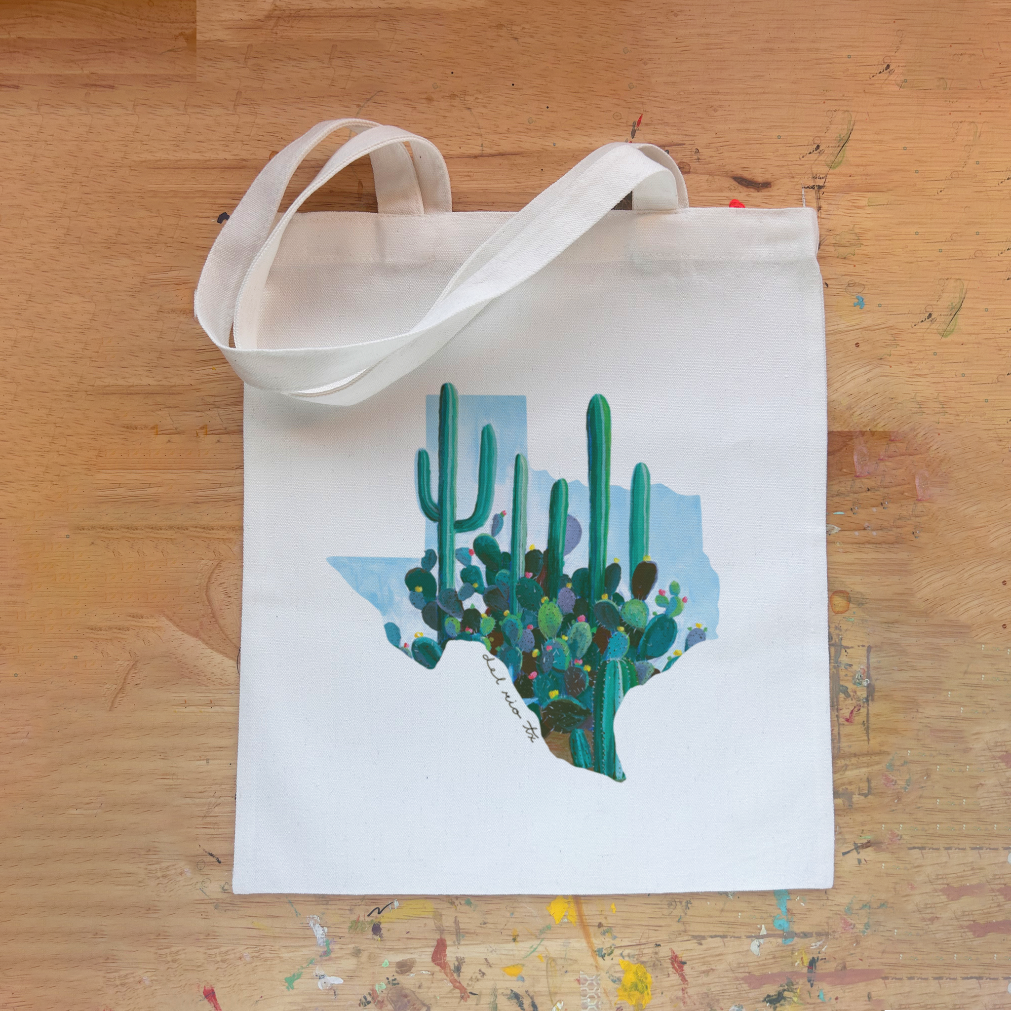 Del Rio Texas Garden Vintage Print Tote Bag