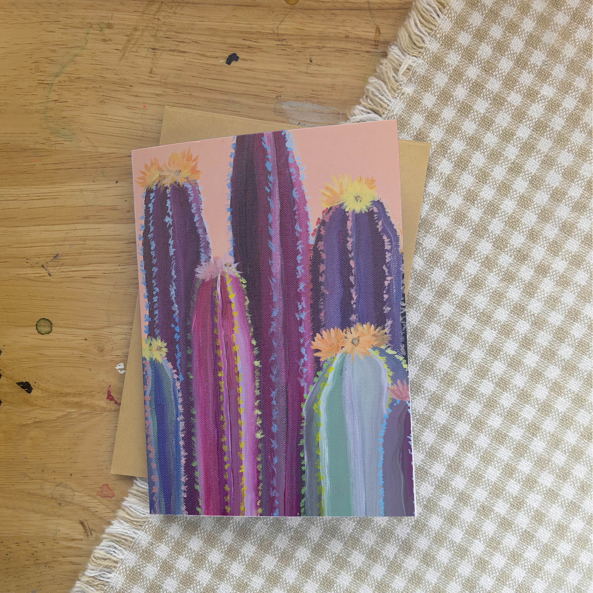 Funky Cactus Greeting Card