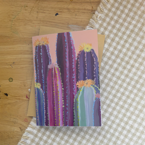 Funky Cactus Greeting Card