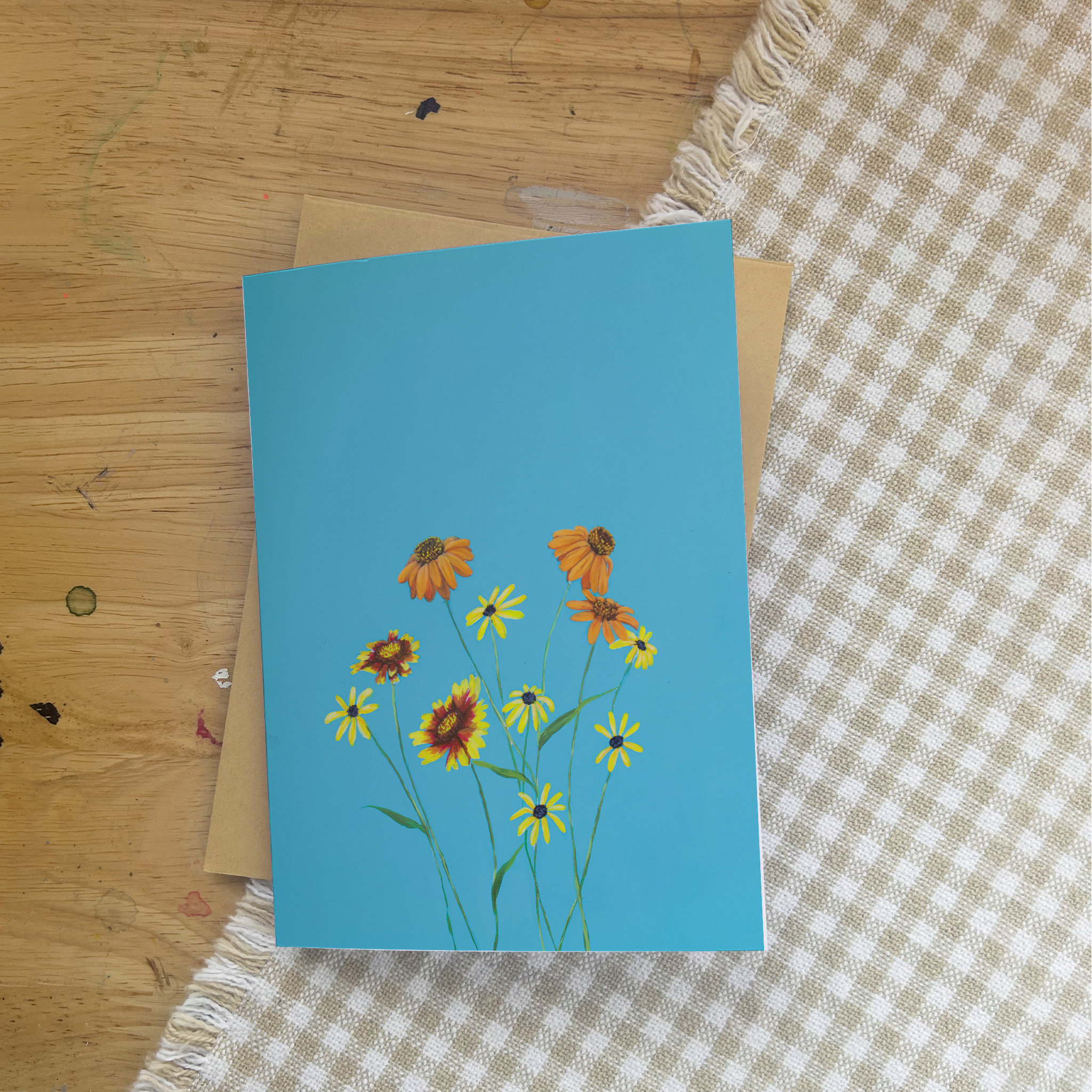 Lone Flowers Greeting Card