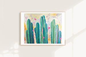 Rusted Cactus Print