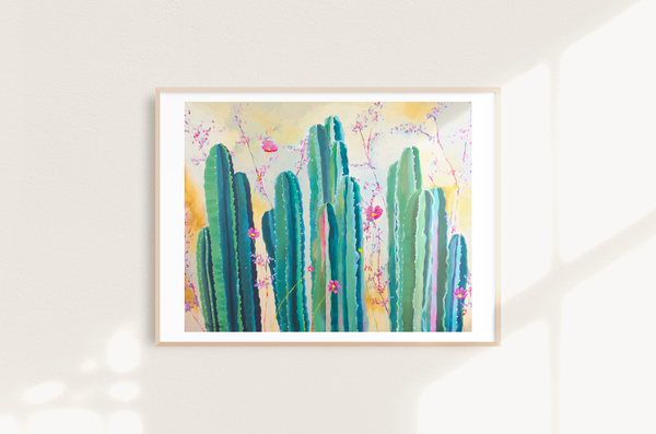 Rusted Cactus Print