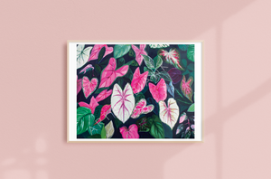 Caladium Canopy Print