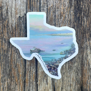 Opalescent Lake Amistad Vinyl Sticker