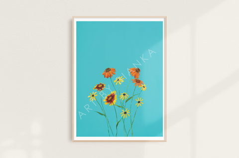 Lone Flowers Print