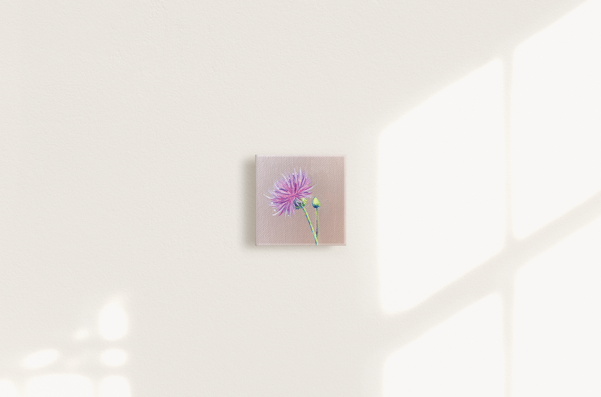 Texas Thistle Mini Canvas Print