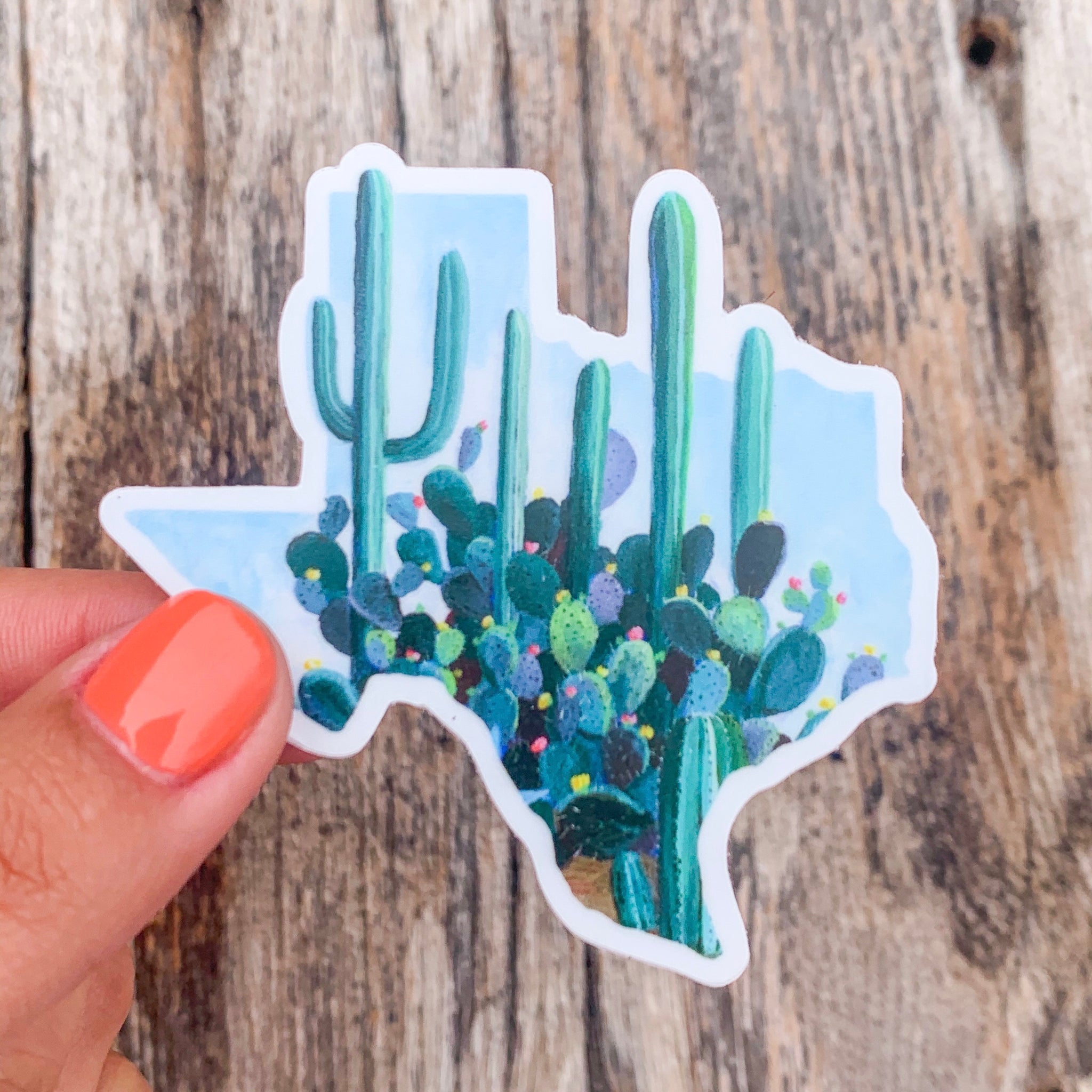 Texas Garden Vinyl Sticker