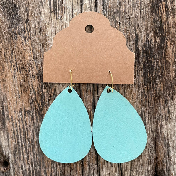 Teal Garden Earrings 1